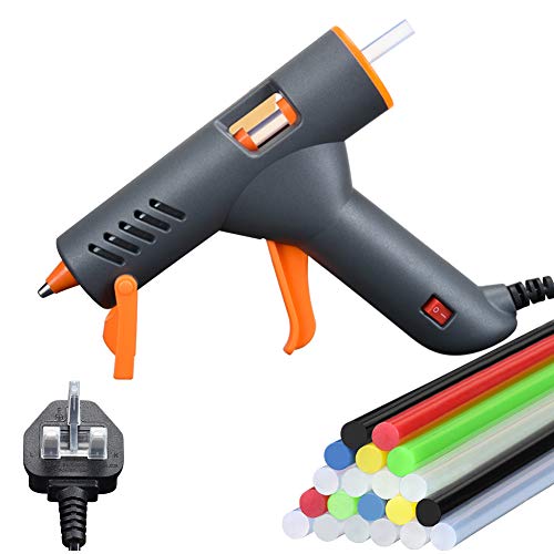 ASTARYE Mini Pistola de Silicona Caliente con 20 PSC Barras Pegamento Alta Temperatura, Kit Pistolas Encolar para Manualidades Artesanía de Bricolaje Reparaciones Rápidas (35 Vatios)