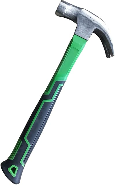 Mackenzie & Hartley 16oz Claw Hammer, Anti Vibe with Magnetic Nail Holder