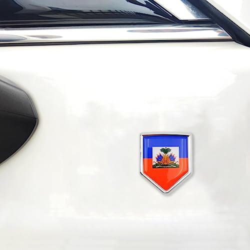 Calcomanía de Haití Overdecor cromada con relieve premium para parachoques de coche 5