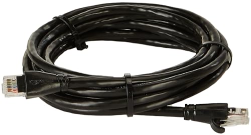 Image of amazon basics RJ45 Cat-6 Ethernet Patch /LAN Cable for Personal Computer - 10 Feet (Black)