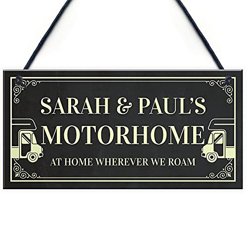 RED OCEAN Personalised Motorhome Sign Motorhome Accessories Door...