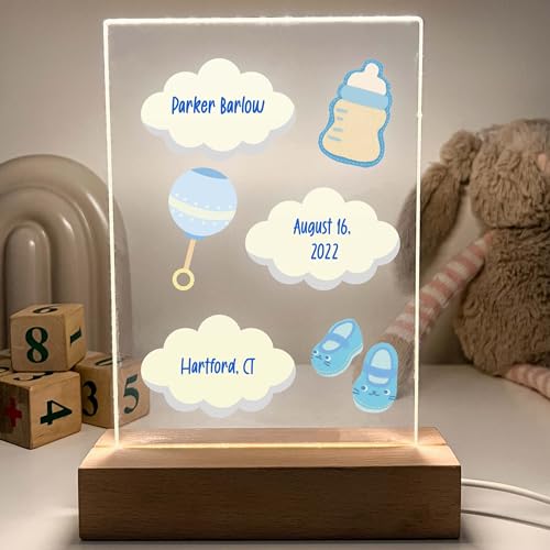 Lámpara de mesa de noche LED personalizada con base de madera