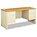 HON38000 Series Kneespace Credenza, Harvest/Putty