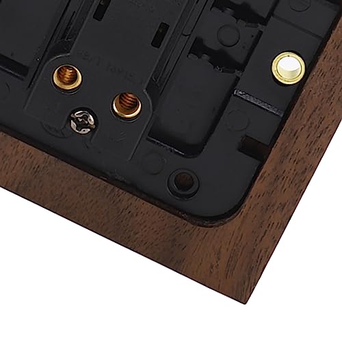 Walnut Toggle Switch Home Single Control Light Lever Switch Electrical Outlet Retro Single Toggle, #511 - Image 4