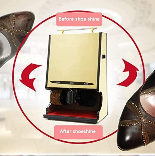 Lucidatrice automatica per scarpe con tecnologia a induzione, kit di pulizia multi spazzola per una lucentezza senza sforzo, ideale per hotel, ingressi e centri vendite