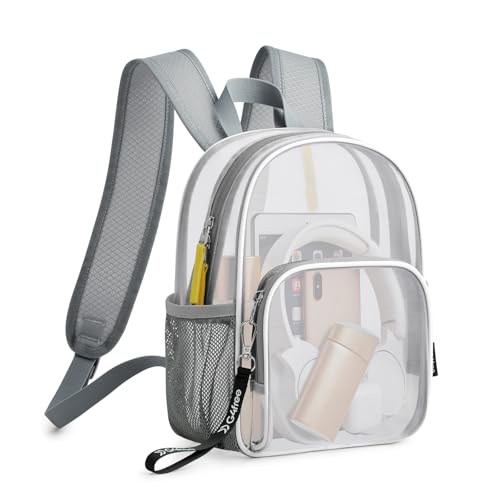 G4Free Clear Backpack Stadium Approved Clear Mesh Bag, Transparent Lightweight Casual Daypack, Small See Through Bag for Travel, Stadium or Concerts