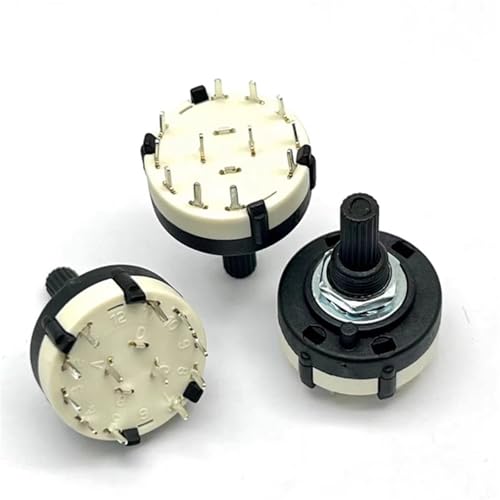 Conmutador rotativo RS26 de 1 polo y 12 posiciones para proyectos electrónicos 2