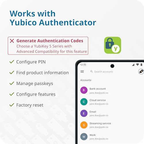 Yubico NFC Security Key - USB-C, 2FA Certified, Black - Image 7