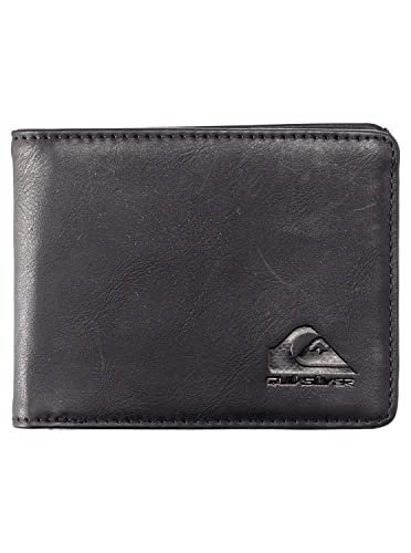 Quiksilver Rays Minces, Accessoire de Voyage -Portefeuille à Double pli Homme, Noir, Large