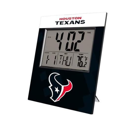 NFL Quadtile Digital Desk Clock