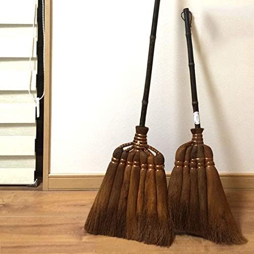 Amazon ほうき2点セット 菊セット 7玉 5玉 棕櫚 ほうき 室内 シュロ 箒 棕櫚箒 シュロほうき ホウキ 掃除 最高級 おしゃれ グッズ カーペット 北欧 ほうき ちりとり オンライン通販