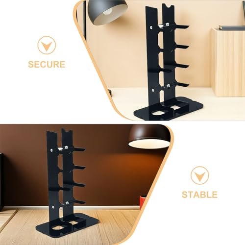 Présentoir à couteaux de table noir en acrylique à plusieurs niveaux - 4