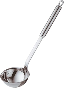 Rosle Stainless Steel Ladle with Pouring Rim, Round Handle, 5.4 Ounce 10609