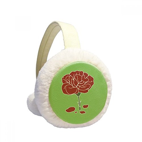 Orejeras de invierno de clavel rojo un tierno regalo para mamá