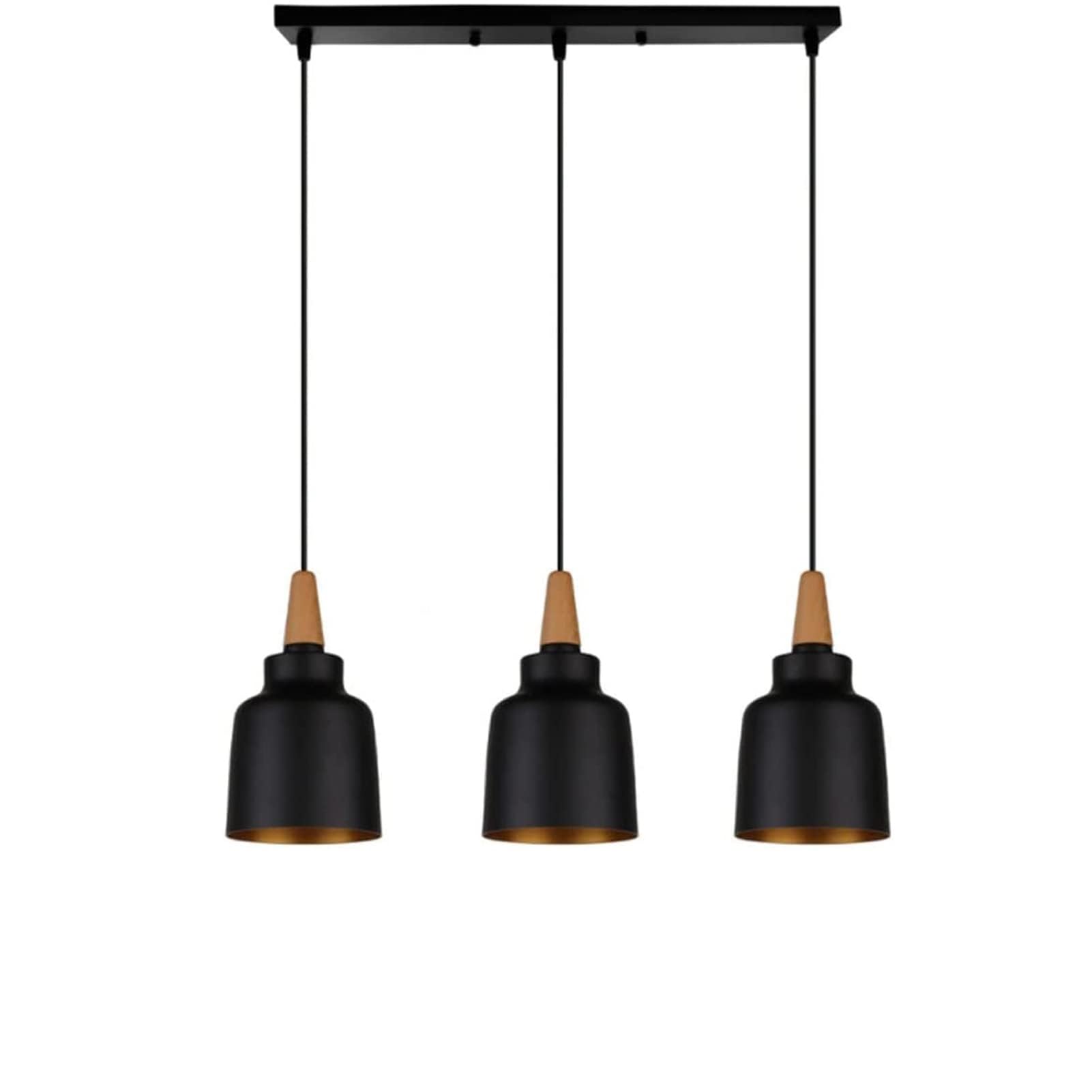 JUSKAQZYI 3-Lights Kitchen Island Pendant Light,Industrial Farmhouse Hanging Chandelier with Matt for Dining Room Table Ceiling Lights