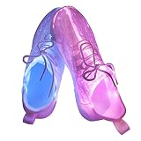 Dytxe-shelf Glasfaser-LED-Schuhe 7 Farbe USB Aufladen LED Leuchtend Sport Schuhe Sportschuhe LED Sneaker Turnschuhe für Unisex-Erwachsene Herren Damen