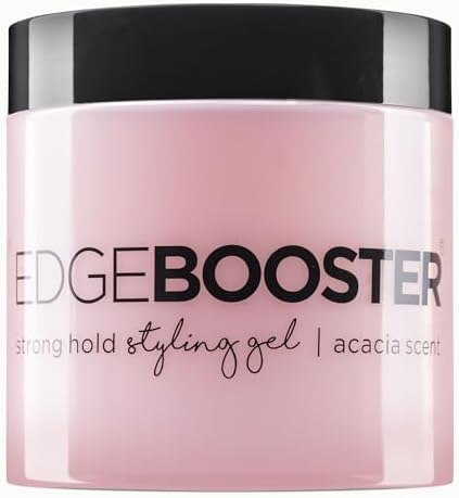 Style Factor EDGE BOOSTER® Strong Hold Styling Gel | Alcohol-Free Hair Gel with Camellia Sinensis Seed Oil for Curly, Wavy & Sleek Styles | Frizz Control, Long-Lasting and Flexible Hold (16.9oz)