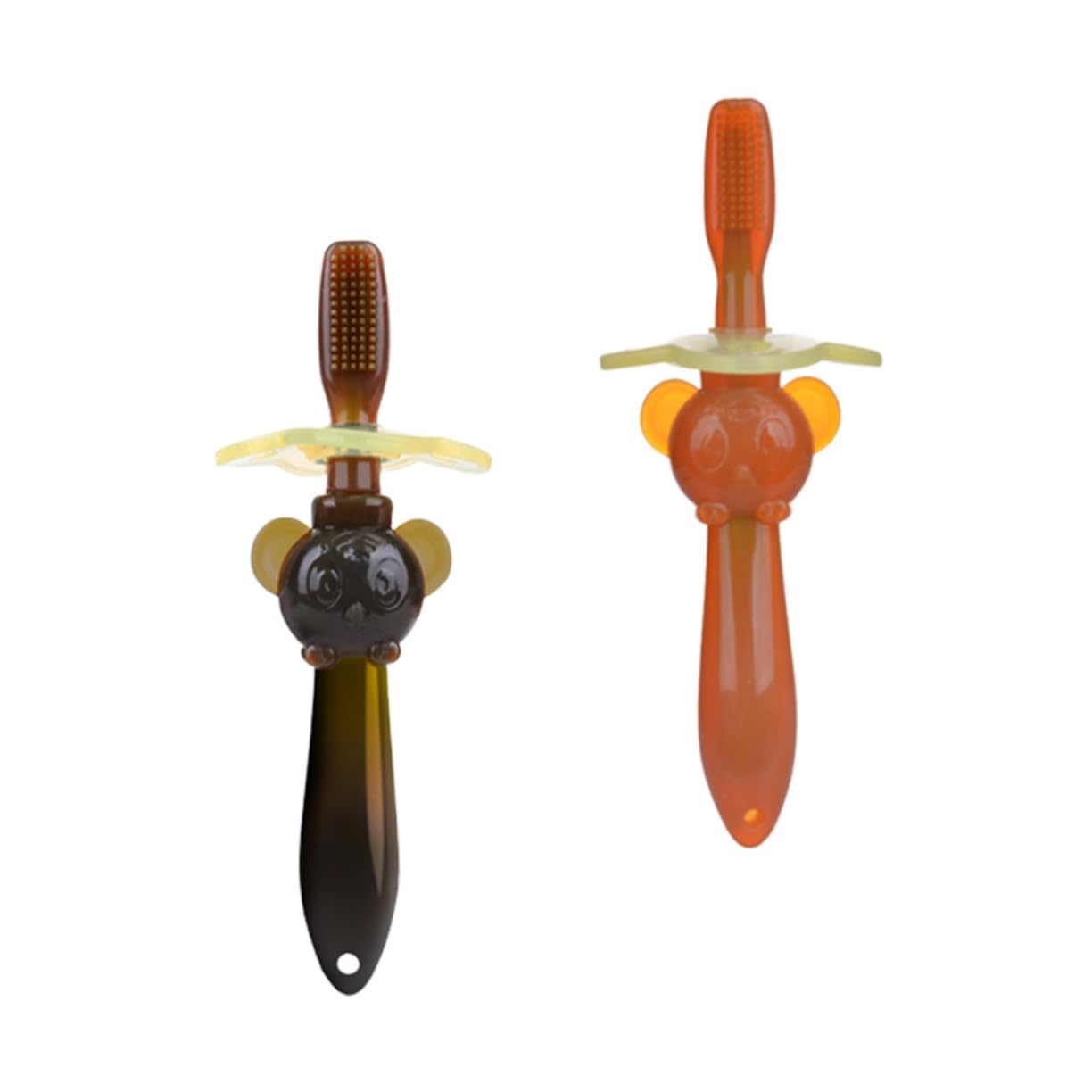 Didiseaon 6 Pz spazzola per l'addestramento del bambino baby toy spazzolino da denti in silicone per bambini spazzolino orale per bambini spazzolino da denti per 2 in 1