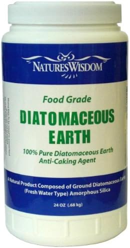 Natures Wisdom Food Grade Diatomaceous Earth 24 Oz. Pour Top