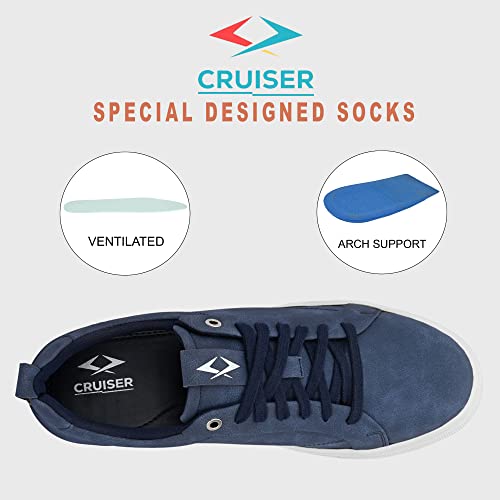 Image of Cruiser Mens Casual Shoes | Trainers Comfortable Trendy Shoes|Classic Sneakers |Step Into Casual Cool | Perfect Pair for Relaxed Days (Blaze)