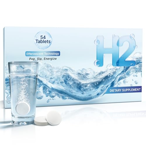 H2 Water Tablets for Energy Metabolism & Daily Hydration - 54 Count
