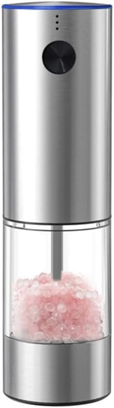 Electric Peppers Grinder Rechargeable Mill Adjustable Coarseness For Salt Spices Kitchen Tool With Transparent Window