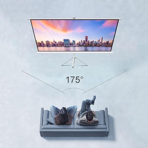 Pantalla proyector 60 pulgadas con trípode independiente portátil e independiente 4