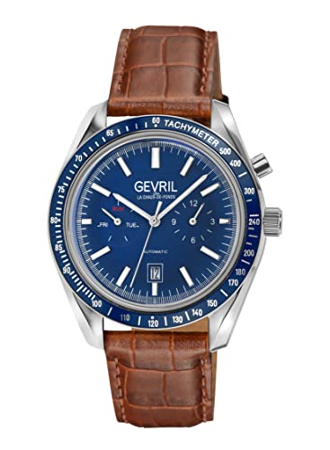 Gevril 49001-3 Men's Lenox Swiss Automatic Watch, Genuine Italian