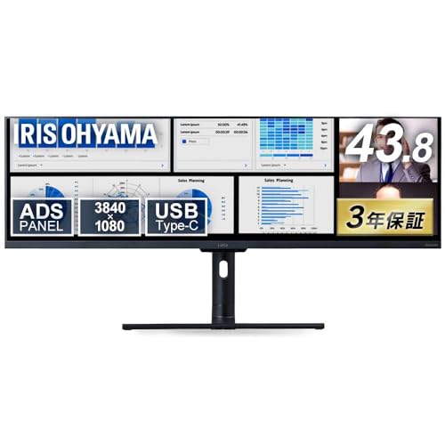 Amazon.co.jp: アイリスオーヤマ モニター 43.8インチ HDMIx2 DPx1