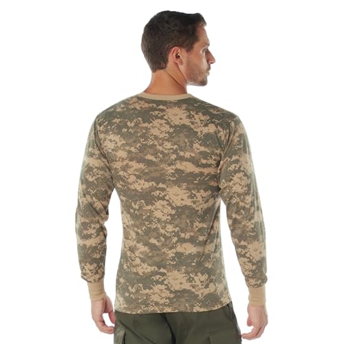 Image of Rothco Long Sleeve Camo T-Shirt | Rugged Camouflage Crew Neck T Shirt, Comfortable Casual Tee for Men & Women