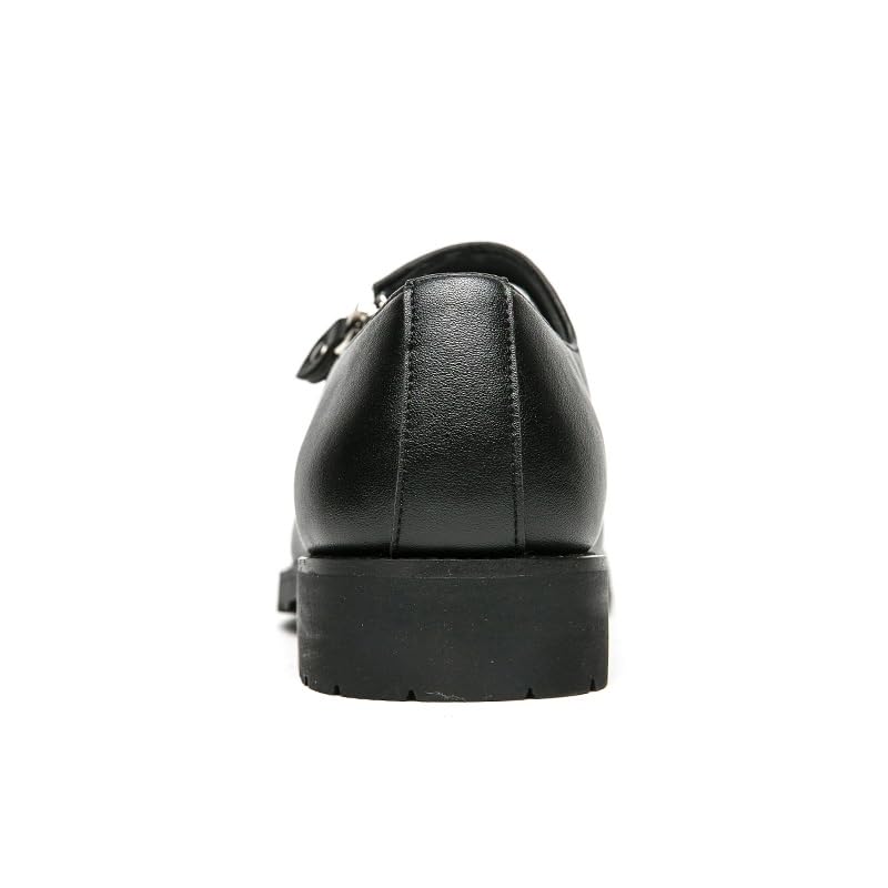 Formal Shoes for Men Slip On Round Toe PU Leather with Side Zipper Oxford Shoes Anti-Slip Rubber Sole Non Slip Casual4