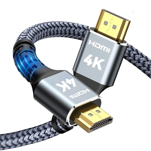Kirei V Wire 4K HDMI Cable 6.6 ft (2M) - High-Speed Braided Nylon, Supports 4K@60Hz, 2K, 1080P, ARC, CL3 Rated for PS5, PS4, Laptops, Monitors, Fire TV, Apple TV