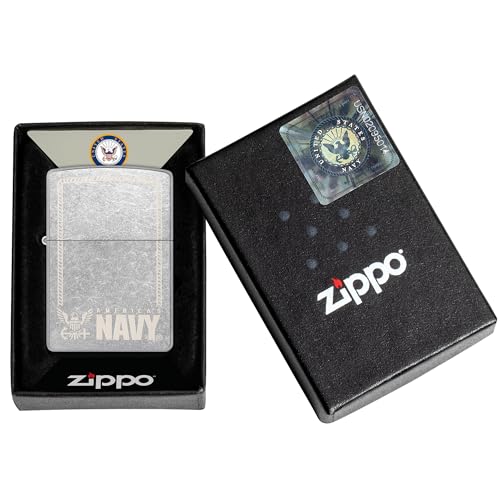 Encendedor Zippo United States Navy Cromado miniatura 6