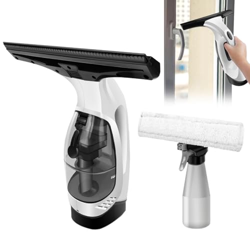 Tergipavimento per finestre, lavavetri elettrico senza fili, con finitura scintillante, strumento per la pulizia degli specchi, per docce, vetro, controsoffitti, piastrelle, aspir