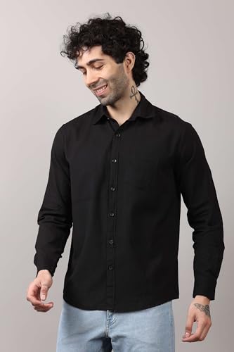 Casual Men's Cotton Shirt Button Down Shirts for Men Long Sleeve Untucked Business Dress Fashion Beach Tops2