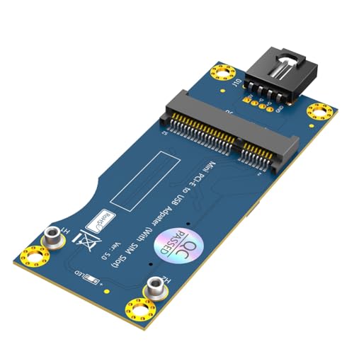 PpAaJK Adaptador Mini PCI-e A USB con ranura para tarjeta SIM para módulo WWAN/LTE