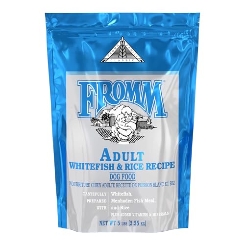 Fromm Classic Adult Whitefish & Rice Dog Food - Premium Dry Dog Food for Large, Medium, & Small Breeds - Whitefish & Rice Recipe - 5 lb