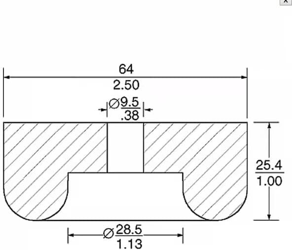 Miniatura 6 de Paquete de 4 almohadillas de goma para pies de aislamiento de goma, arandelas de goma gruesas, topes redondos de goma, almohadilla de amortiguación