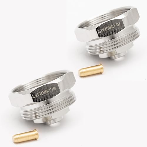 Blumkraft Set Di 2 Adattatori Per Radiatori M30 X 1.0, Filettatura Fine A M30 X 1,5, Termostato/Testa Termostatica (M30 1,0-1,5)