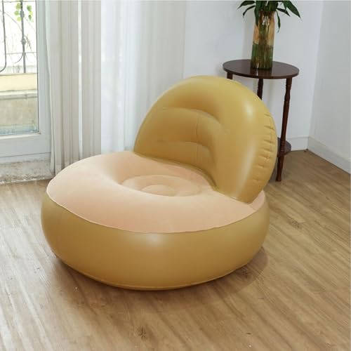Sofá inflable y silla de camping portátil con bomba de aire integrada para jardín 6