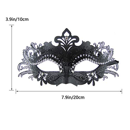 Image of Coddsmz Couple Masquerade Mask Set - Venetian & Mardi Gras Mask for Women & Men