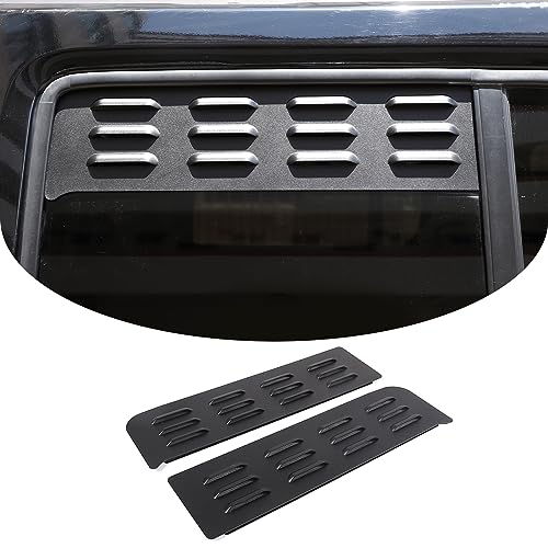 PIUGILH Rear Side Window Louvers Ventilation Panel for Hummer H3 2005-2009 Accessories, Aluminum Alloy Exterior Decoration Trim Panel Cover, 2Pcs