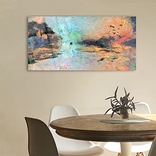 Image acrylique 100x50cm paysage mer décoration murale chambre et salon moderne - 3