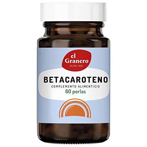 El Granero Integral - Betacaroteno - 60 Perlas - Elaborado a Base de Betacaroteno Natural y Vitamina E - Antioxidante - Protege la Piel de la Radiación Solar