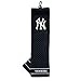 Team Golf MLB New York Yankees Embroidered Golf Towel, Checkered Scrubber Design, Embroidered Logo