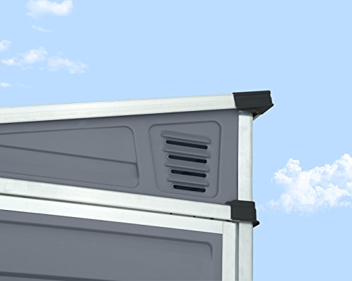 Palram - Canopia Skylight 4' X 6' Lean-To Shed - Gray #TOP5