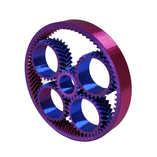 Brinquedo Engrenagem Fidget Planetária Spinner Anti Estresse Relaxante 3D Bicolor