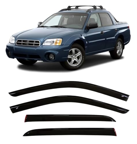 Déflecteurs d'air anti-buée et pluie pour vitres de Subaru Baja