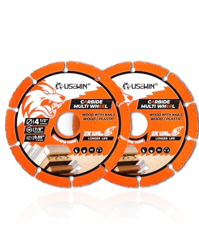 USEWIN Cut Off Wheel 4-1/2 Angle Grinder Carbide Cutting Wheels