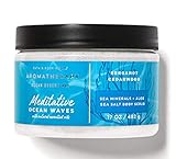 Bath and Body Works Body Care Aromatherapy Sea Salt Body Scrub 17 oz - Meditative - Bergamot & Cedarwood (sea minerals + aloe)